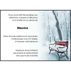 Blanc, rouge sous la neige